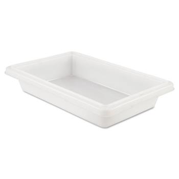 Rubbermaid&#174; Commercial Food/Tote Boxes, 2gal, 18w x 12d x 3 1/2h, White