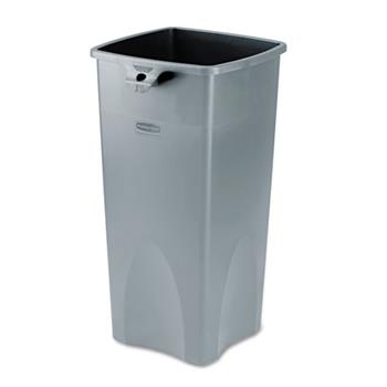 Rubbermaid Commercial Untouchable&#174; Square Container, 23gal, Gray