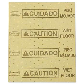Rubbermaid Commercial Over-the-Spill Pad, Absorbent Mat Pad, Large, Refill for the Kit, Yellow, 25 Sheets/PD