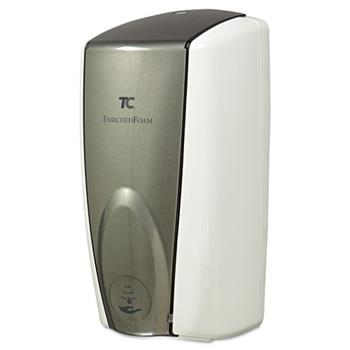 Rubbermaid Commercial AutoFoam Touch-Free Dispenser, 1100 mL, 5.2&quot; x 5.25&quot; x 10.9&quot;, White/Gray, 10/Carton