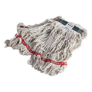 Rubbermaid&#174; Commercial Swinger Loop Wet Mop Heads, Cotton/Synthetic, White, Medium, 6/Carton