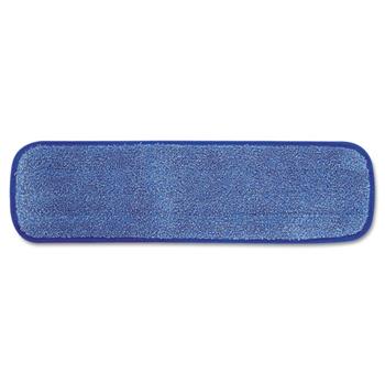 Rubbermaid Commercial Hygen Microfiber Wet Mop Head Pad, 18 inch, Blue, 12/CT