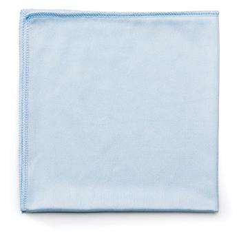 Rubbermaid&#174; Commercial Hygen Microfiber Glass Cloth, 16 inch x 16 inch, Blue, 12/CT