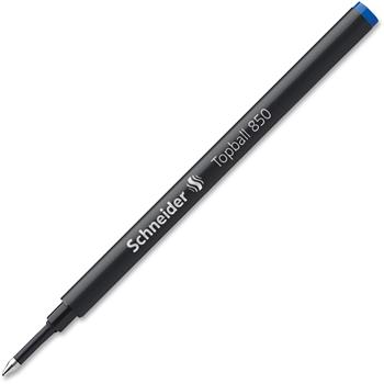 Schneider&#174; Topball 850 Rollerball Refill, M, 0.5 mm, Blue Ink, 10/CS