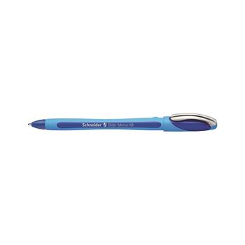 Schneider Slider Memo Ballpoint Pen, XB, 1.4 mm, Blue Ink, 10/BX