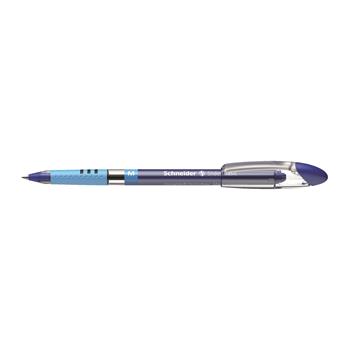 Schneider Slider Basic Ballpoint Pen, M, 0.8 mm, Blue Ink, 10/BX