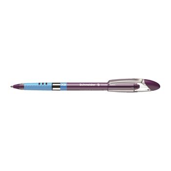 Schneider Slider Basic Ballpoint Pen, XB, 1.4 mm, Violet Ink, 10/BX