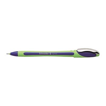 Schneider Xpress Fineliner Pen, Needle Tip, 0.8 mm, Blue Ink, 10/BX