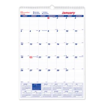 Brownline 2024 Monthly Wall Calendar, January to December, 12 in x 17 in
