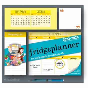 Rediform Blueline Fridgeplanner Weekly Maxi Magnet Calendar, 16 Month, 13&quot; x 12-1/2&quot;, Sep 2024 - Dec 2025