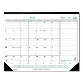 Brownline 2024 EcoLogix Recycled Desk Pad Calendar, January to December, 22 in x 17 in