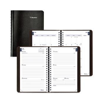 Rediform Blueline Essential Academic Weekly/Monthly Planner, 13 Month, 8&quot; x 5&quot;, Black, Jul 2024 - Aug 2025