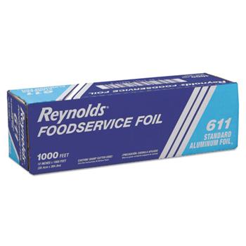 Reynolds Metro Aluminum Foil Roll, Lighter Gauge Standard, 12&quot; x 1000ft, Silver, 1 Roll/CT