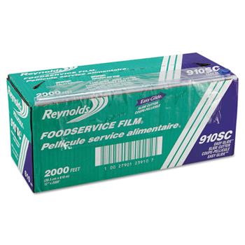 Reynolds PVC Food Wrap Film Roll in Easy Glide Cutter Box, 12&quot; x 2000 ft, Clear