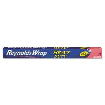Reynolds Heavy Duty Aluminum Foil Roll, 18&quot; x 75 ft, Silver, 20/Carton