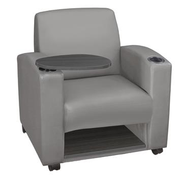 Regency Nova Tablet Arm Chair w/ Storage, Grey/Ash Grey