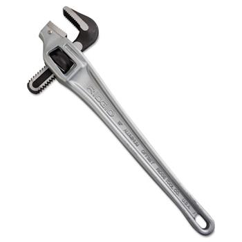 RIDGID Aluminum Handle Offset Pipe Wrench, 18&quot; Long, 2 1/2&quot; Jaw Capacity