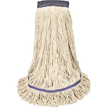 ABCO Cotton Looped End Wet Mop Heads, 32 oz, White, 5&quot; Headband
