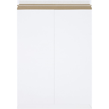 W.B. Mason Co. Stayflats Plus&#174; Self-Seal Mailers, 18 in x 24 in, White, 50/Case