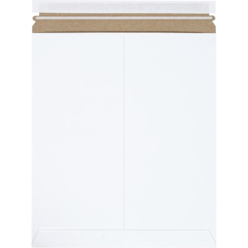 W.B. Mason Co. Stayflats Plus Self-Seal Mailers, #4PSW, 12-3/4 in x 15 in, White, 25/Case