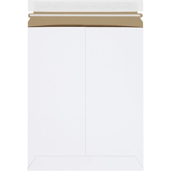 W.B. Mason Co. Stayflats Plus&#174; Self-Seal Mailers, 9-3/4 in x 12-1/4 in, White, 25/Case