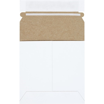 W.B. Mason Co. Stayflats Plus Self-Seal Mailers, #55PSW, 5 1/8 in x 5 1/8 in, White, 200/Case