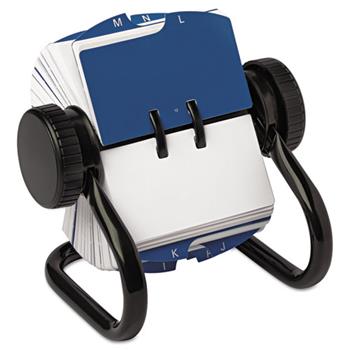 Rolodex&#174; Open Rotary Card File Holds 250 1 3/4 x 3 1/4 Cards, Black