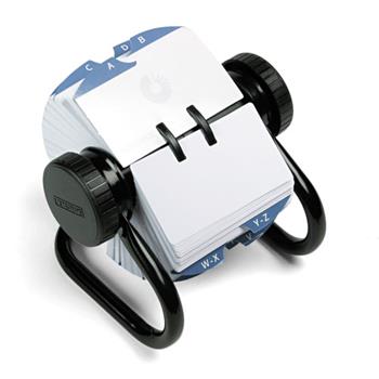 Rolodex&#174; Open Rotary Card File Holds 500 2-1/4 x 4 Cards, Black