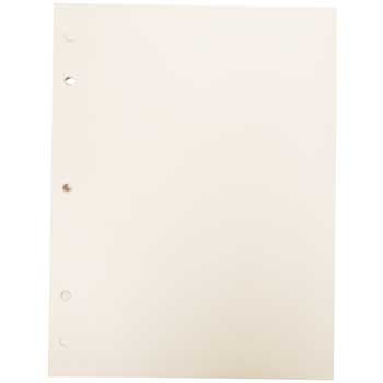 Roselle Composition Paper, White, 8&quot; x 10.5&quot;, Hole-Punched, 500/RM