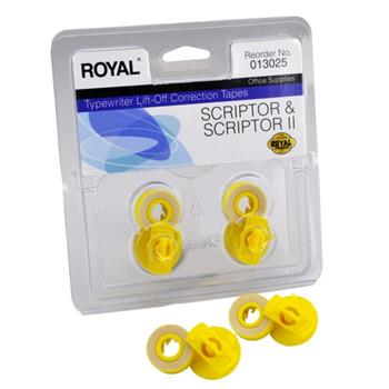 Royal Consumer Scriptor &amp; Scriptor II Lift-Off Correction Tapes, 2/Pack