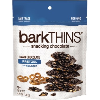 barkTHINS Pretzel Dark Chocolate, 4.7 oz., 12/CS