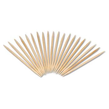 Royal Round Wood Toothpicks, 2 3/4&quot;, Natural, 19200/Carton