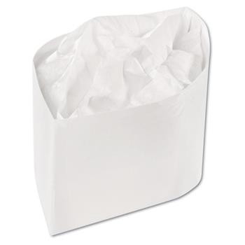 Royal Classy Cap, Crepe Paper, White, Adjustable, 100 Caps/Pack, 10 Packs/Carton