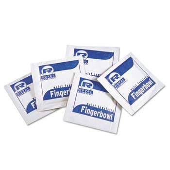 Royal Paper Moist Towelettes, Lemon Scented, Individually Wrapped, 1000/Carton