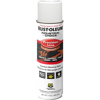 Rust-Oleum Industrial Choice Marking Spray Paint, 17 oz. Aerosol Can, White