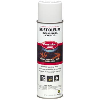 Rust-Oleum Industrial Choice M1800 Water-Based Marking Paint, White, 17 oz, 12/Carton