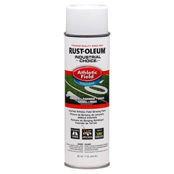 Rust-Oleum Inverted Striping Paint, AF1600, Industrial Choice, Athletic Field, 17 oz, White