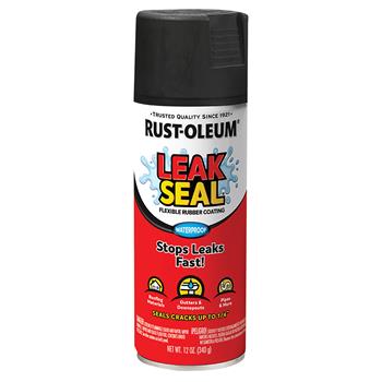 Rust-Oleum Leak Seal Rubberized Coating, Black, 12 oz Aerosol