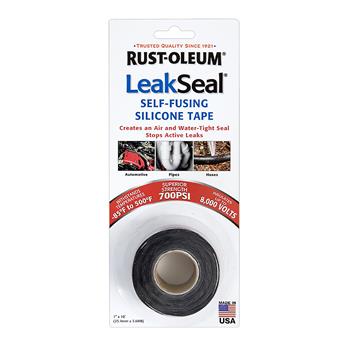 Rust-Oleum LeakSeal Self-Fusing Silicone Tape, Black, 10 ft