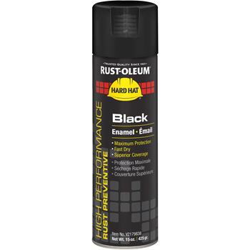 Rust-Oleum High Performance Enamel Spray Paint, 15 oz. Aerosol Can, Black