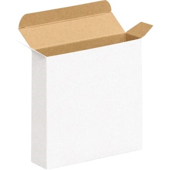 W.B. Mason Co. Reverse Tuck Folding Cartons, 6&quot; x 1 1/2&quot; x 6&quot;, White, 250/CS