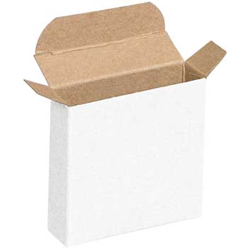 W.B. Mason Co. Reverse Tuck Folding Cartons, 6&quot; x 4&quot; x 6&quot;, White, 200/CS