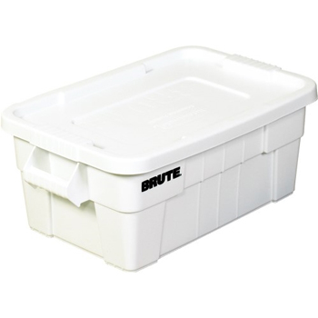 Rubbermaid Brute Totes with Lid, 28&quot; x 18&quot; x 11&quot;, White