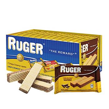 Ruger Austrian Wafers, Chocolate, 2.12 oz, 12/Box