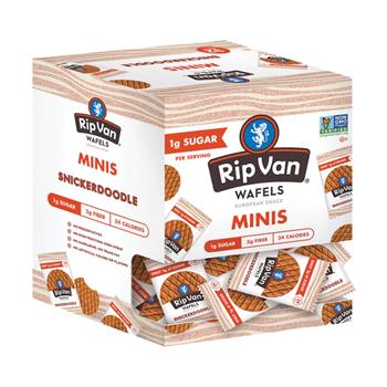 Rip Van Mini Gravity Snickerdoodle Wafels, 0.28 oz, 32/Box, 4 Boxes/Case