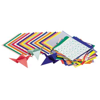 Roylco Economy Origami Paper, 6&quot; x 6&quot;, Assorted Colors, 72 Sheets/Pack
