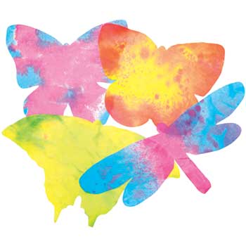 Roylco Color Diffusing Paper, 7&quot; x 11&quot;, Butterflies, 48 Sheets/Pack