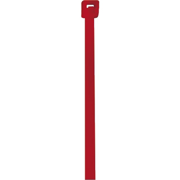 W.B. Mason Co. Colored Cable Ties, 18#, 4&quot;, Red, 1000/CS