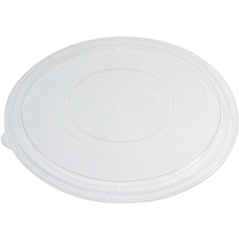 Chef&#39;s Supply Round Flat Lid, 80 oz., Clear, 50/CT