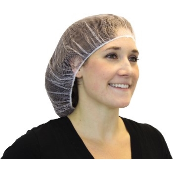 The Safety Zone Hairnet, 100% Polyester Mesh, 21&quot;, White, 1000/CS